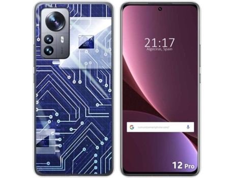 Carcasa para Xiaomi 12 Pro 5G TUMUNDOSMARTPHONE Dibujos Circuito Multicolor