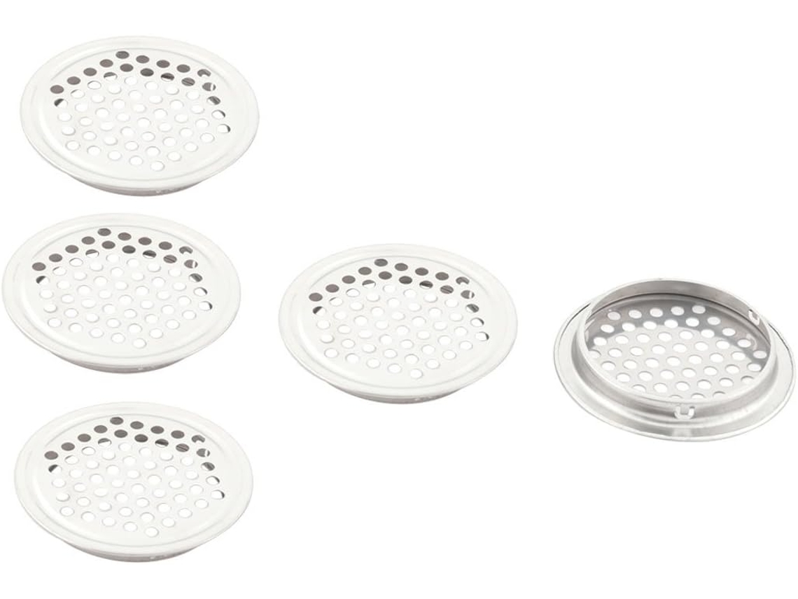 Sourcingmap 5 Piezas De Rejilla Difusora De Ventilación Redonda De Mármol Con Perilla De 50 Mm De
