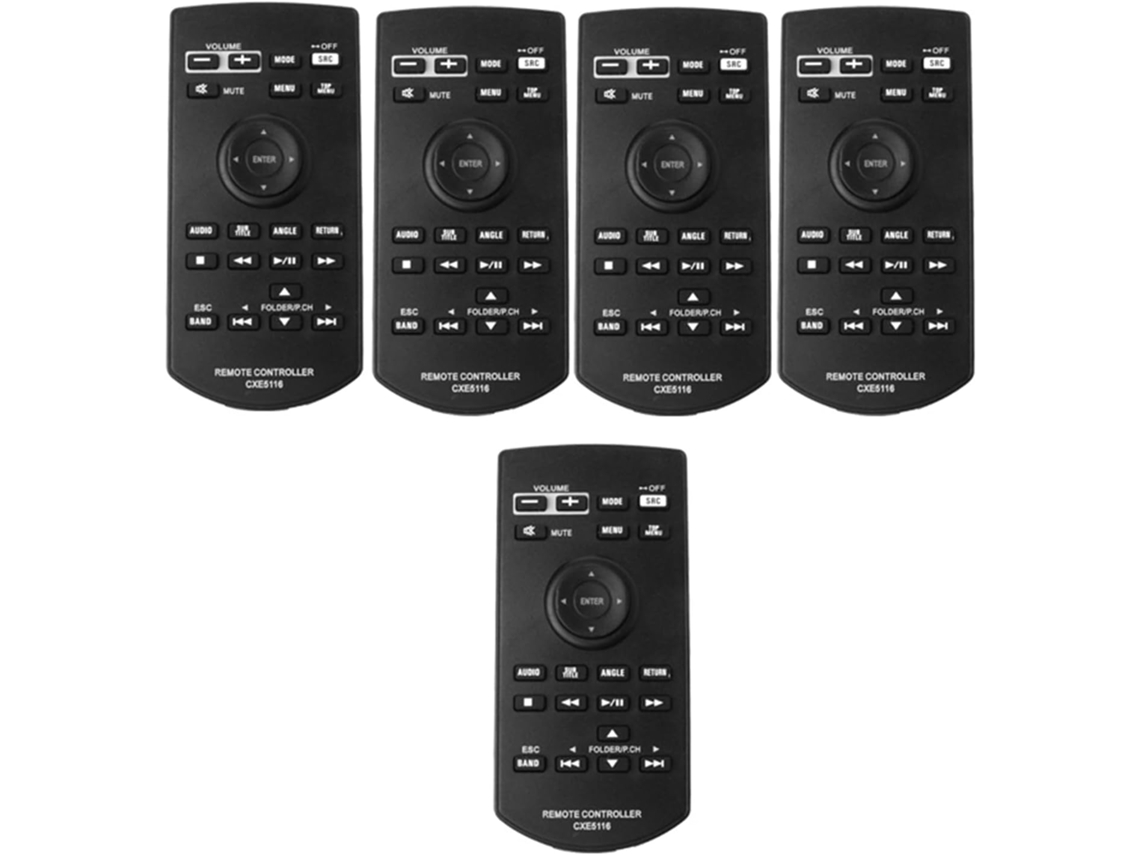 5 Mandos A Distancia De Repuesto Cxe5116 Para Pioneer Avh-1300nex, Avh-x390bs Y Avh-2300nex