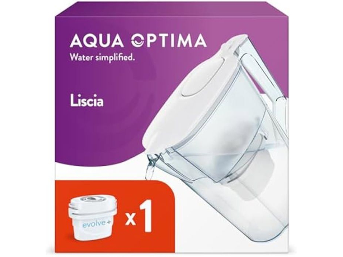 Jarra con filtro reductor de impurezas Aqua Optima Liscia Evolve de 2,5 litros