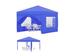 Funda para tienda de campaña, tejido impermeable, fácil montaje, azul.