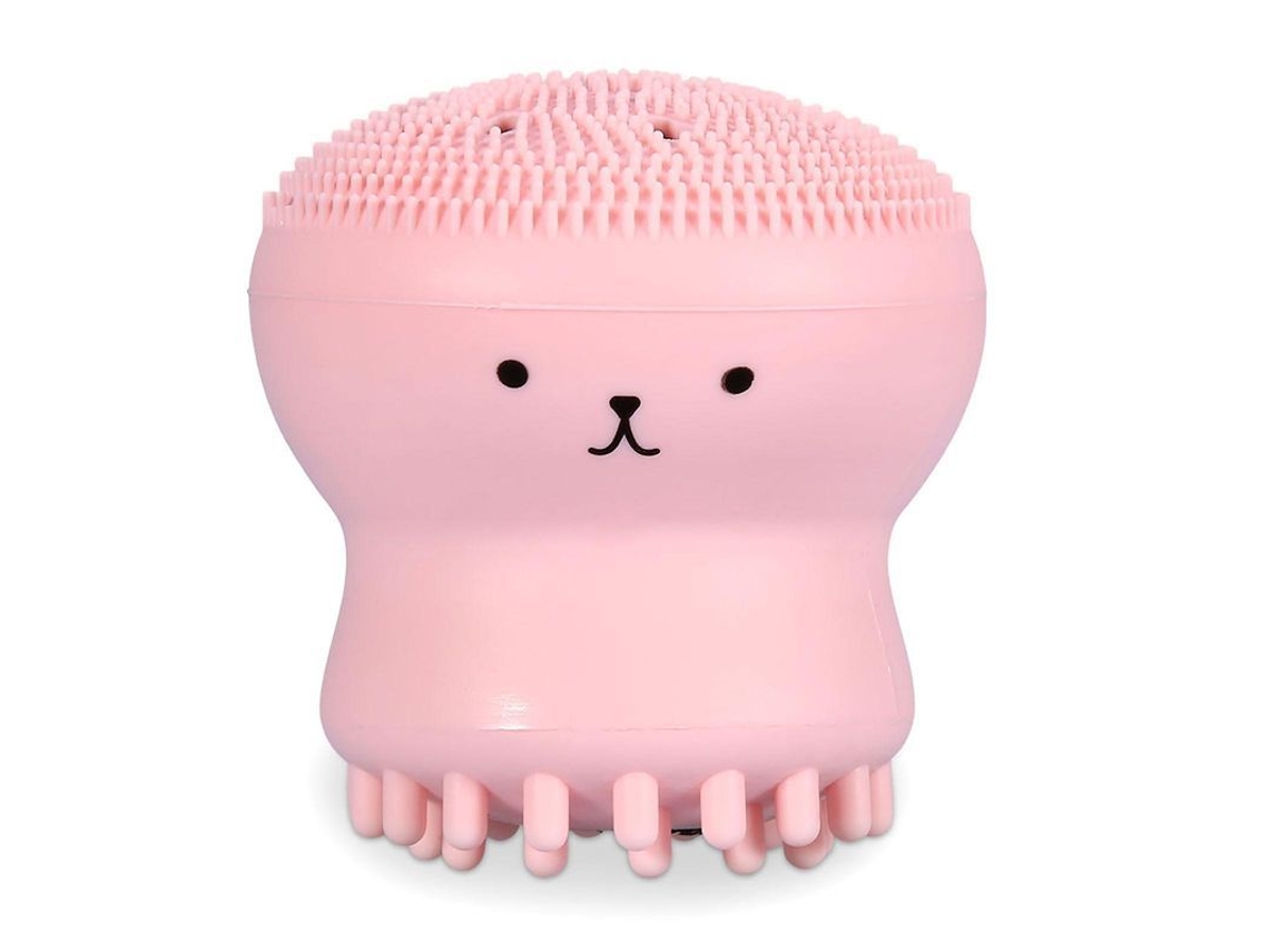 Cepillo Pequeño Exfoliante Facial Con Forma De Pulpo Y Función De Masaje Para Desmaquillar Y Controlar La Grasa.