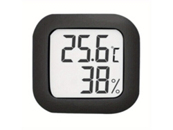 Termómetro higrómetro digital compacto con pantalla LCD
