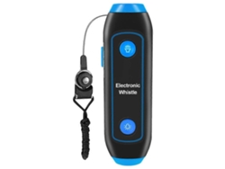 Omni-silbato Eletrônico De 3 Tonos Portátil Multiusos Com Cordão E Lanterna Led 14x4,3cm Azul