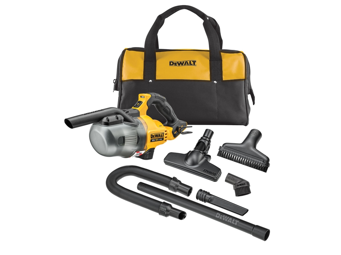 Dewalt DCV501LN-XJ Aspirador sólidos Clase L XR 18V con extensión para suelos y accesorios sin cargador/batería