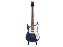 Exquisita Miniatura De Guitarra De Madera Para Decoración Del Hogar O Cafetería 3-500-e36