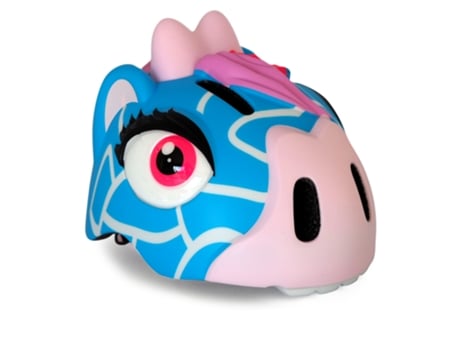 Casco de Bicicleta para Niños CRAZY SAFETY Jirafa Azul Certificado EN1078