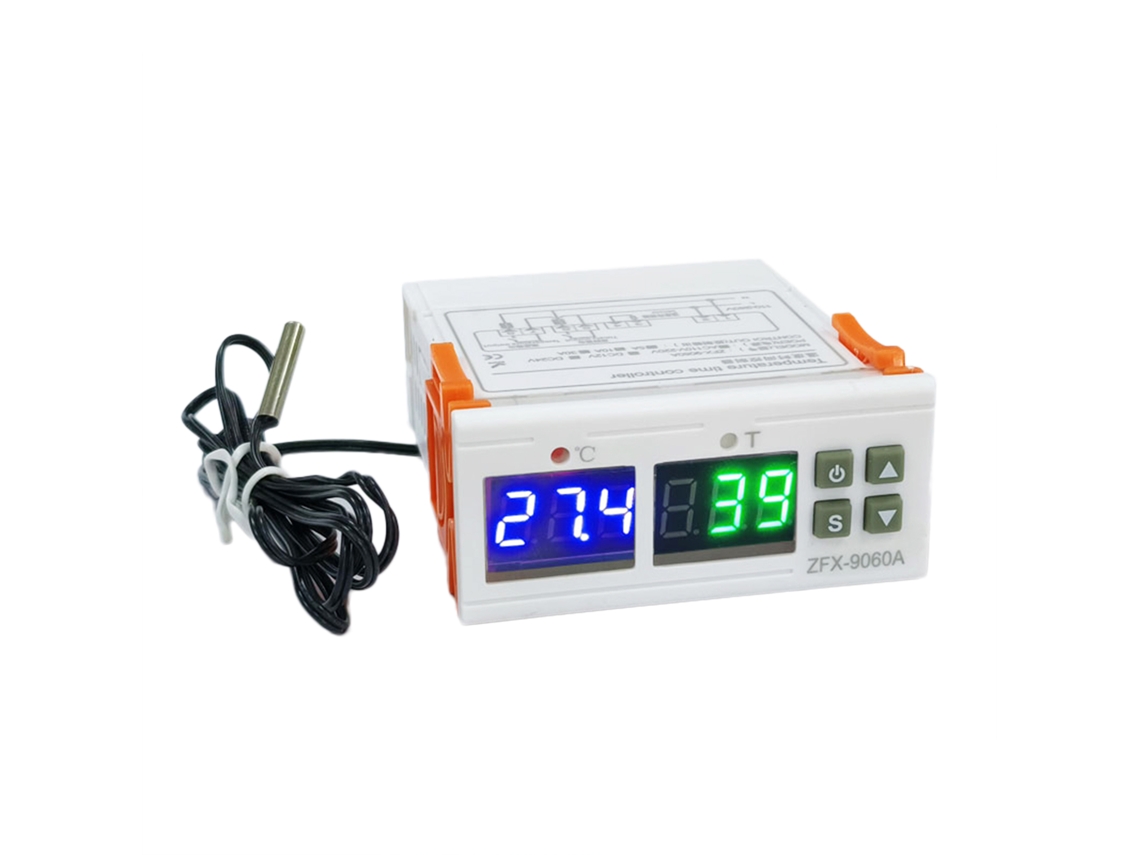 Termostato Digital Inteligente Zfx-9060a Con Regulador De Temperatura, 24 V Cc, 10 A, Con Calefacción/refrigeración Y Alarma.