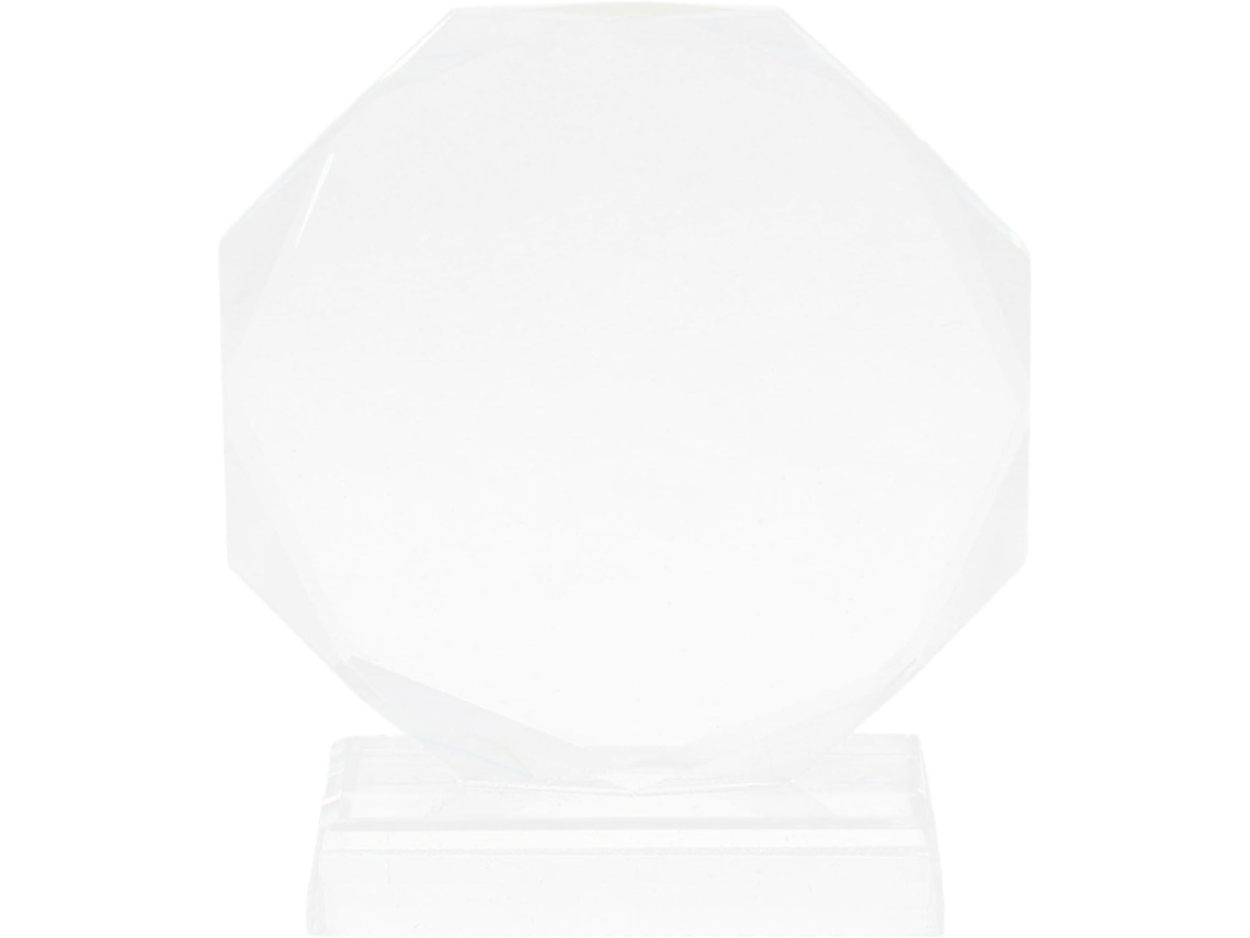 Trofeo de cristal octogonal de 180 mm