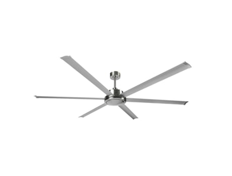 Ventilador extragrande DC SANSON S niquel sin luz con temporizador FABRILAMP
