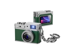 Mini câmera digital Czhhmart 1080p Full HD, sem necessidade de cartão de memória (verde-escuro)