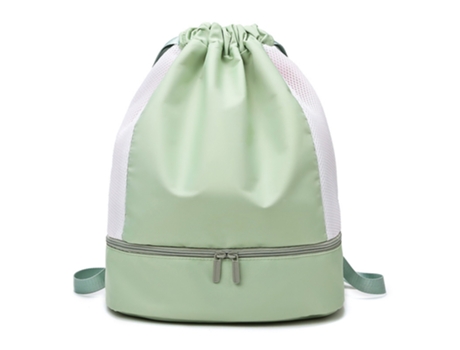 Bolsa de fitness bolsa de natación con separación húmeda y seca, mochila impermeable para almacenamiento en la playa, equipo deportivo (verde)