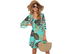 2026-sutiendo De Baño Para Mujer V Neck Verano Bikini Casual Suelta Vestido De Playa