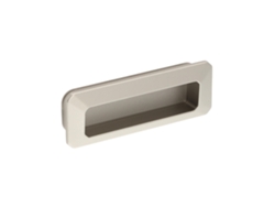 Tiradores Empotrados En Zamac Distancia Entre Ejes 96mm Alucover Platino Pack De 25