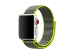 Correa de Nylon para Apple Watch Ultra 2 Verde Fluorescente