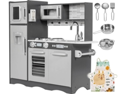 Cocina de Jugar MAMABRUM Baby Toys Play Kitchen Gris (Edad Mínima: 3 Años - 93 x 30 x 83 cm)