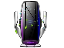 Cargador Carro Fixação Ir Intelligent Wireless Car YIZHOOD Plateado