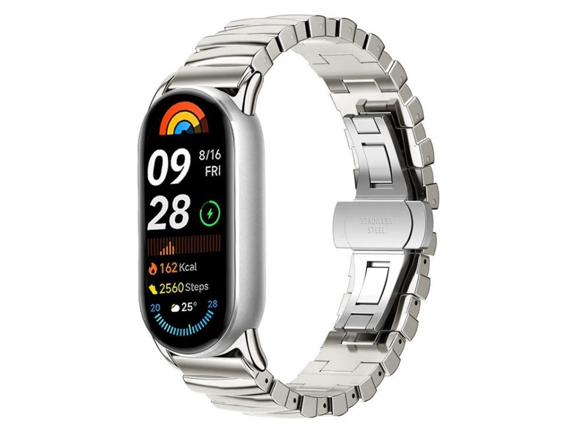 Correa para Xiaomi Smart Band 10/9/8 - Metal irregular