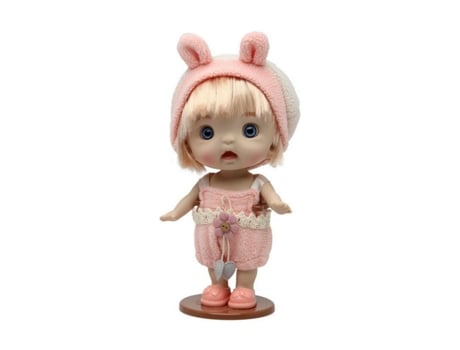 Muñeca BIGBUY KIDS Bebé Lynmon Baby Cor de Rosa (Edad Mínima Recomendada: 3 años)