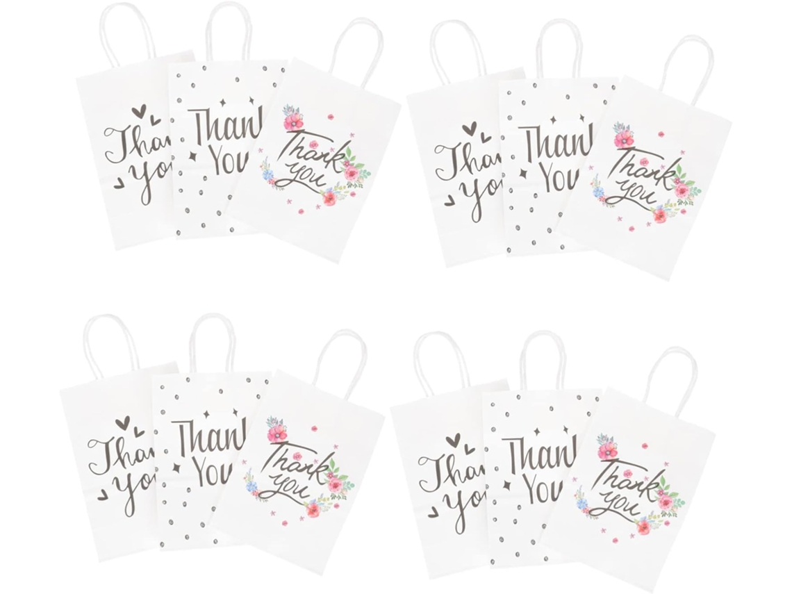 Té, Para Fiestas, 12 Bolsas De Acción De Gracias Bolsas De Acción De Gracias Con Asas Para Fiestas Y Fiestas