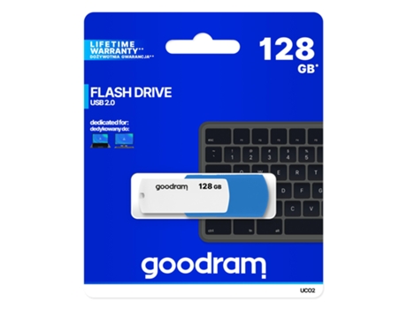 Goodram Uco2 Usb Memory Drive 128Gb Usb Tipo-A 2.0 Azul Blanco