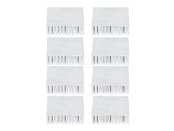 Veloriskku-8 Peças Dissipador De Calor De Alumínio 50x50x15mm Resfriador Sem Adesivo Branco
