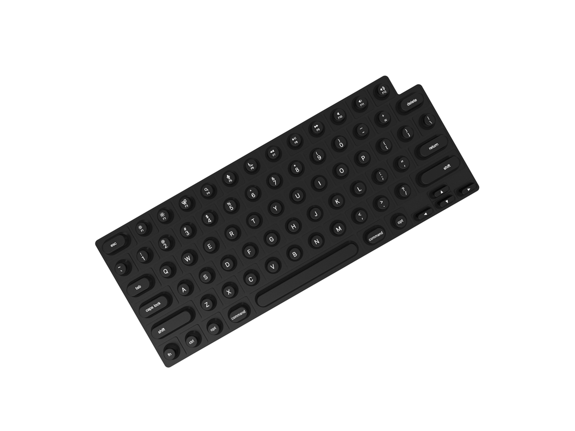 Cubierta De Teclado De Uñas Largas Protector De Silicona Elevado Para Macbook Pro/air Oficina Estudio