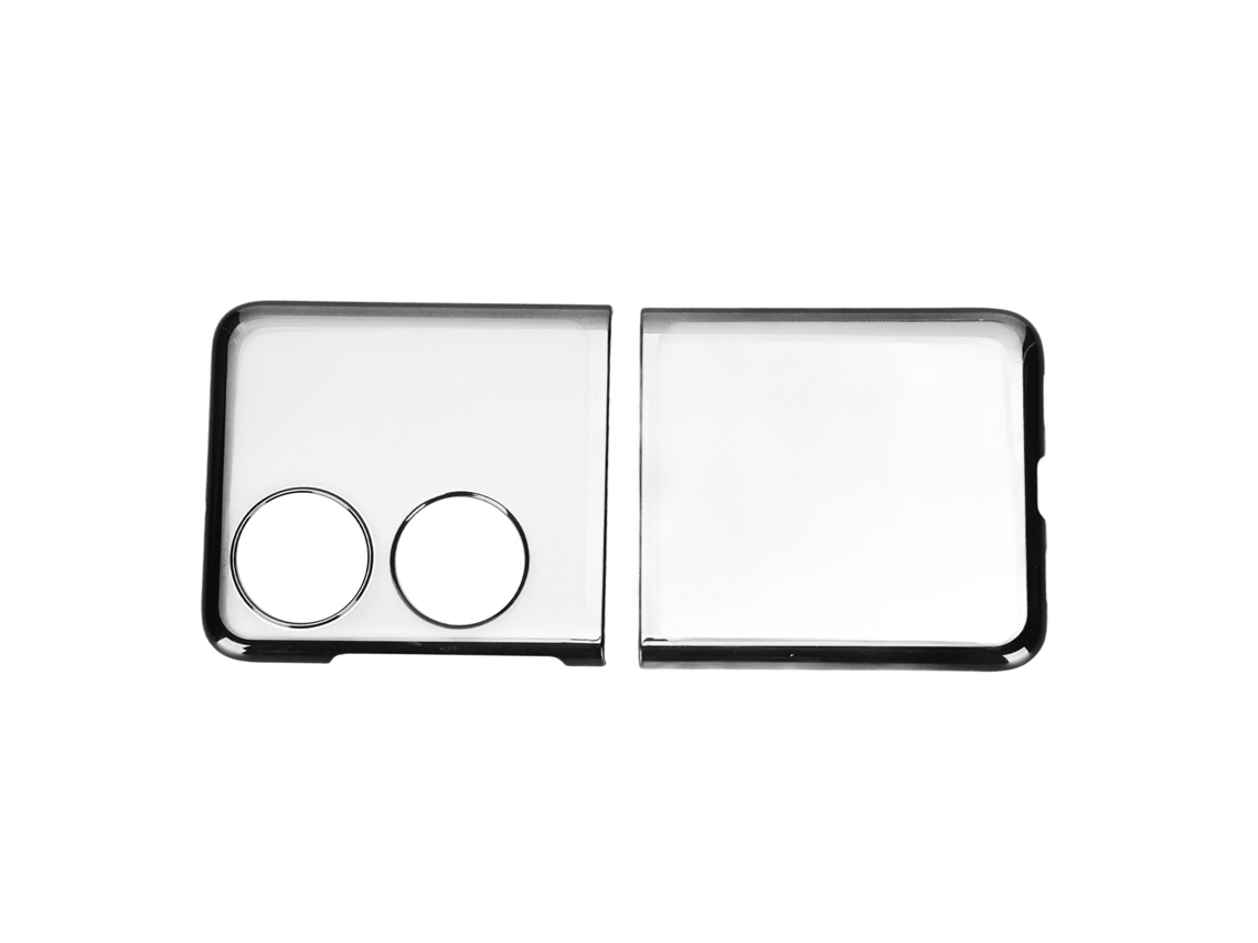 Capa Protetora Para Huawei P50 Pocket Dobrável De Pc Eletroplatado Preto Mobile Phone Cover