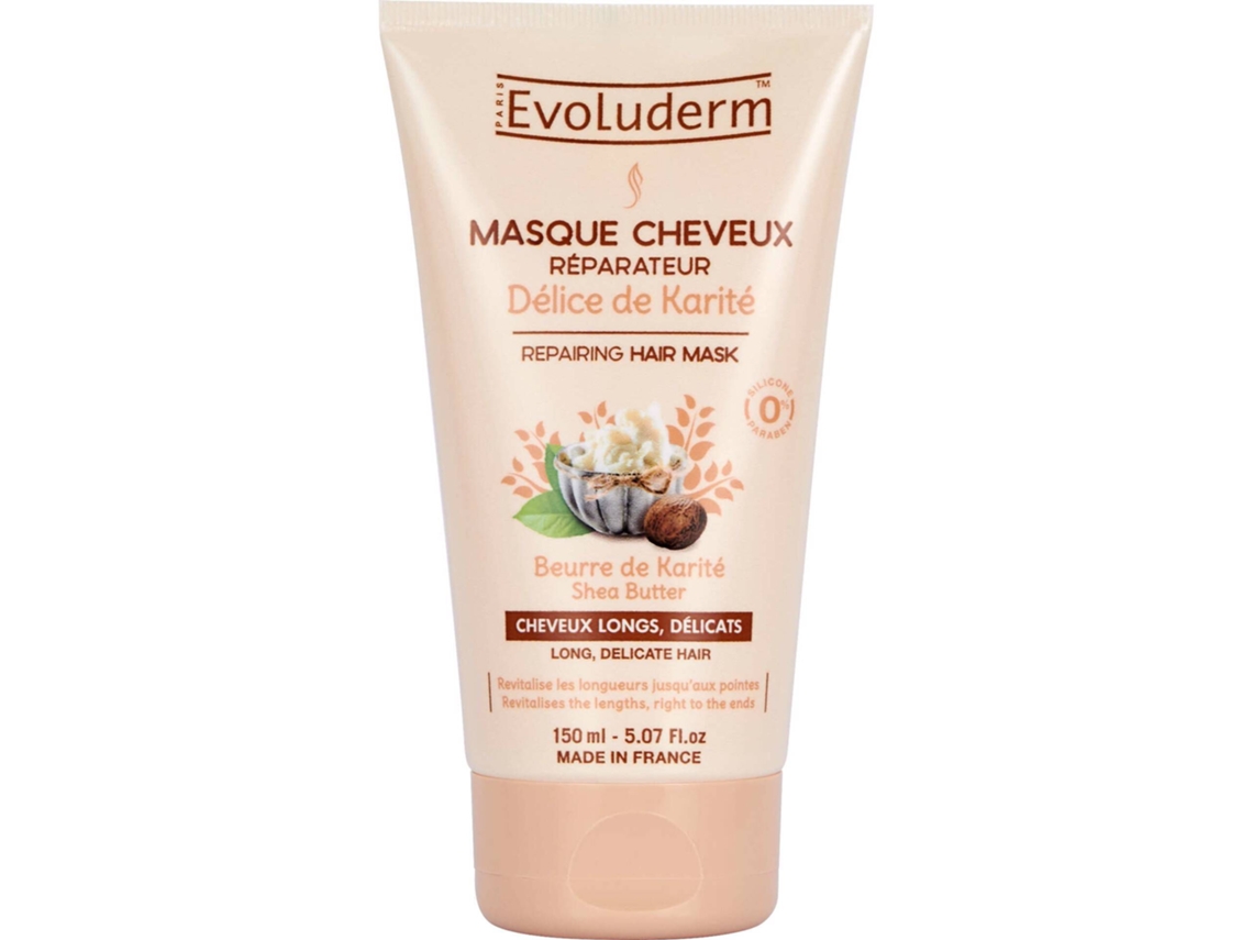 Mascarilla capilar reparadora con manteca de karité Délice EVOLUDERM