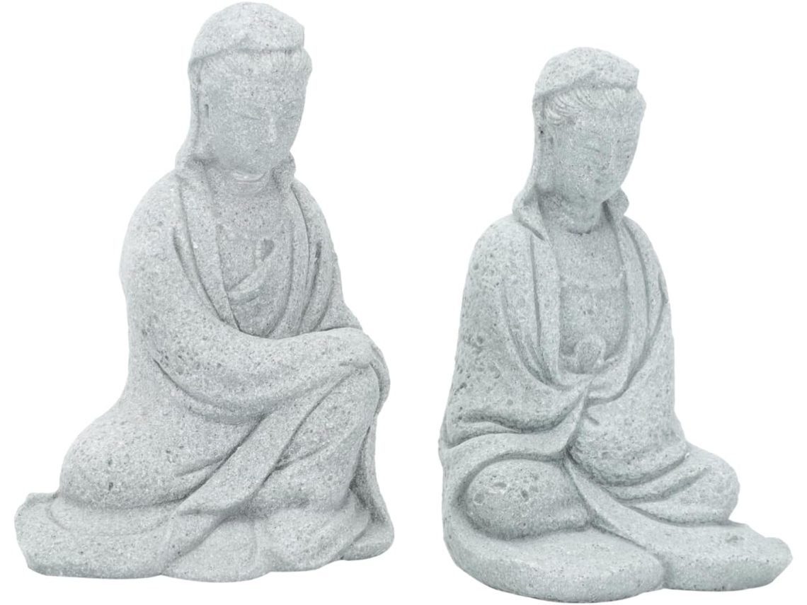 2 Piezas De Estatuas De Buda Guanyin Para Decorar Jardines Exteriores.