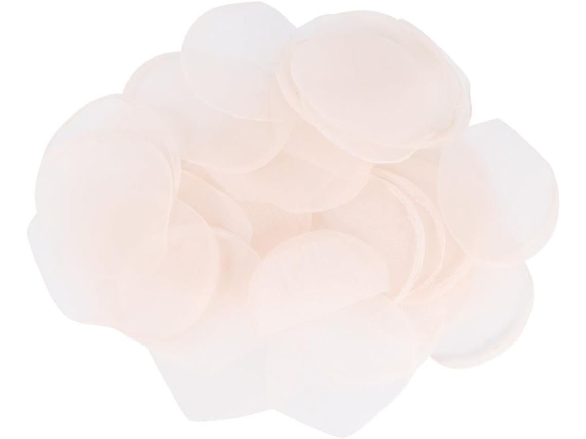 50 Piezas De Delicados Pétalos De Flores De Organza Blanca Para Decoración De Bodas Y Fiestas.