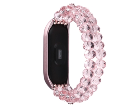 Correa de aleación de aluminio aleación de cristal para Xiaomi Mi Band 5/Mi Band 6 - rosa