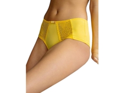 2026-braguita Corta Mujer Amarilla Bordada 21003-e Tallas Uk