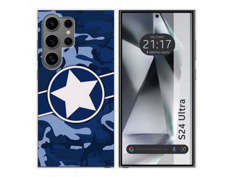 Funda Silicona para Samsung Galaxy S24 Ultra 5G diseño Camuflaje 03 Dibujos TUMUNDOSMARTPHONE