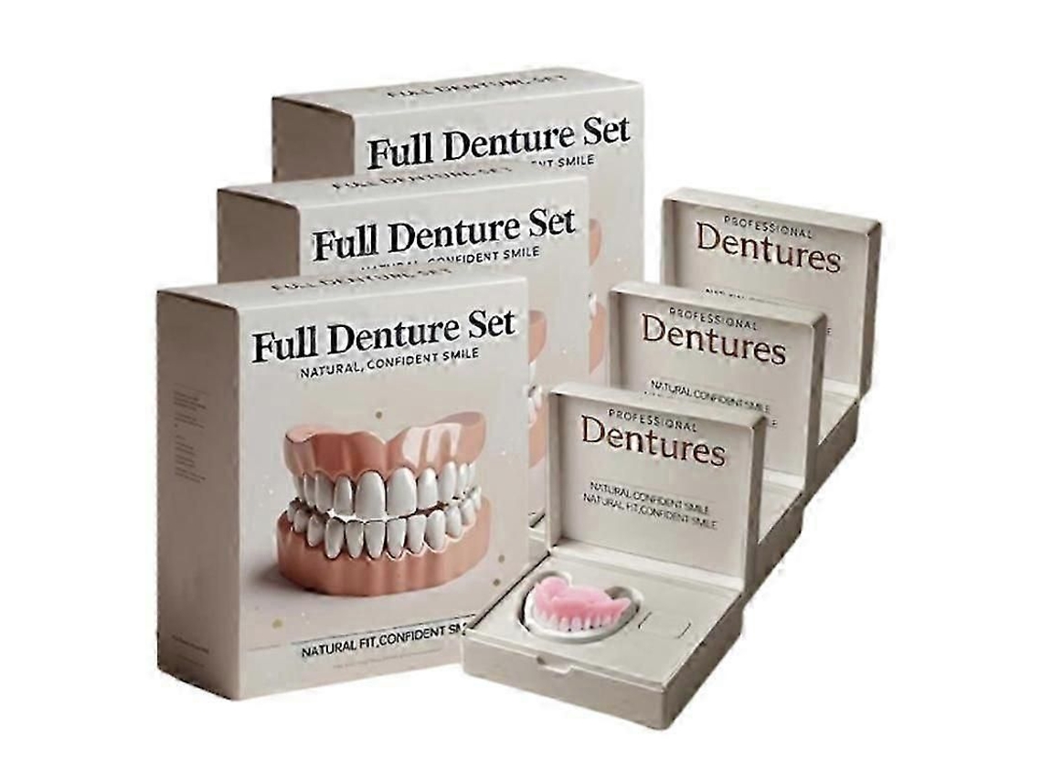 Prótesis Dental Completa Personalizada Avanzada Con Revestimiento De Silicona