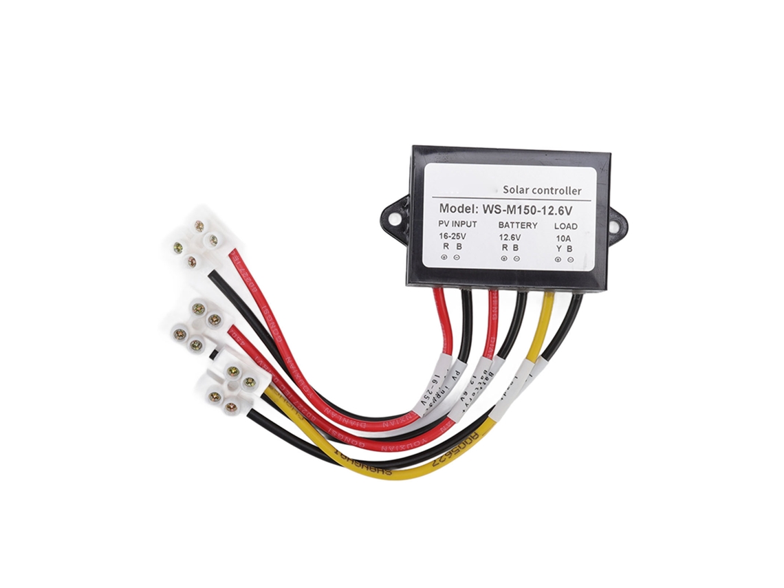 Controlador Solar Mppt De 150 W, 12 V Y 10 A Con Protección Anti-retroceso Y Múltiples Protecciones Para Paneles De Bicicletas Eléctricas.