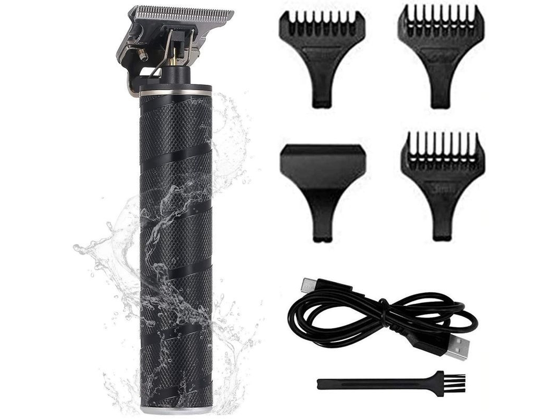 Cortapelos eléctrico para hombre modelo 2026 con luz indicadora LED (negro)