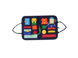 Ats-tablero Ocupado Para Niños Con Letras Y Alfabeto Juguete Educatsivo Sensorial De Aprendizaje Autodirigido Portátil