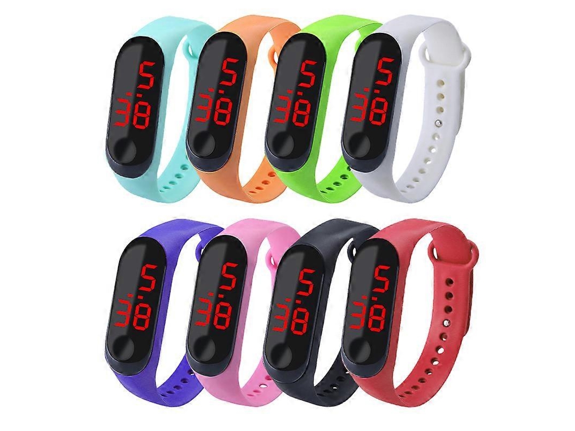 Nuevo reloj deportivo digital LED unisex para niños, niñas, niños, hombres y mujeres, reloj de pulsera, regalo Ly Ebike
