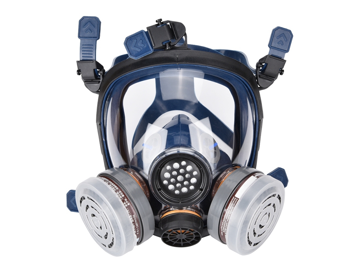 Máscara De Gas Facial Completa De Silicona Para Pintura Y Pulverización