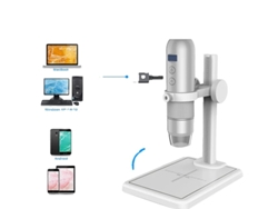 Cámara microscópica estéreo, aumento ajustable, conectividad wifi, MS4 OEM