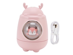 Mdug Usbumidificador De Mesa Humidificador De Fria Fria Multifuncionalcom Luz Noturna Rosa Fulvo