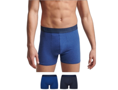 Boxers SUPERDRY Algodón Hombre (M - Azul)