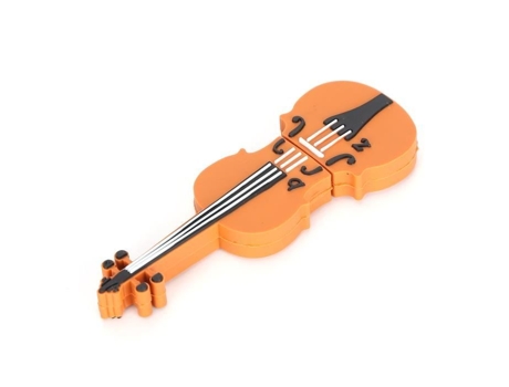 HURRISE Memoria USB Flash Drive con Forma de Violín Genial, Almacenamiento de Memoria Portátil, Stick Interno de Computadora 128 1Gb