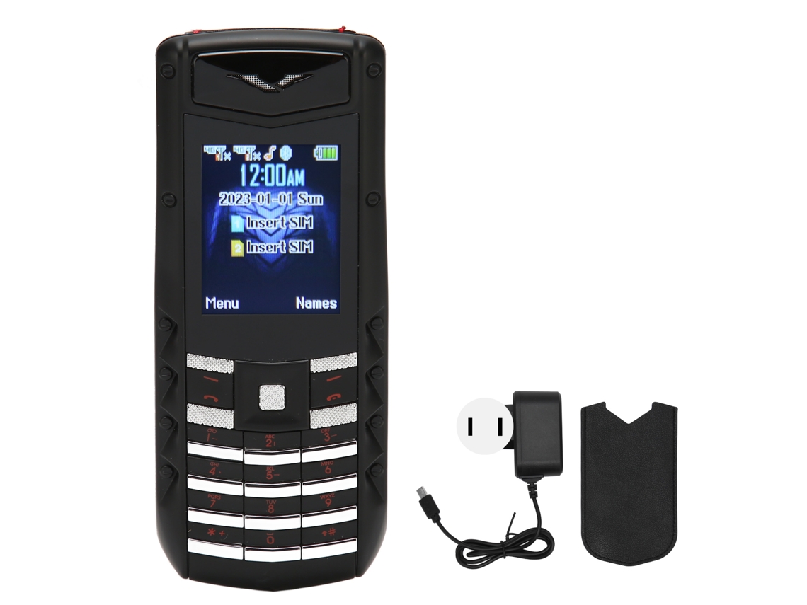 Teléfono Móvil V5 Pro 2g Desbloqueado Con Botones Grandes, Volumen Alto Para Personas Mayores, Batería De 1600 Mah, Color Negro.