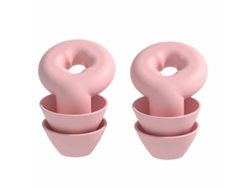 Tapones Para Los Oídos Con Cancelación De Ruido, Reutilizables, De Silicona Suave, Resistentes Al Agua, Para El Trabajo, Natación, Color Rosa.