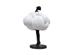 Escultura decorativa de suelo con forma de nube grande