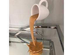 Escultura Decorativa Flotante De Taza De Café De 15 Cm (5,9 Pulgadas) Para Cocina Y Restaurante.