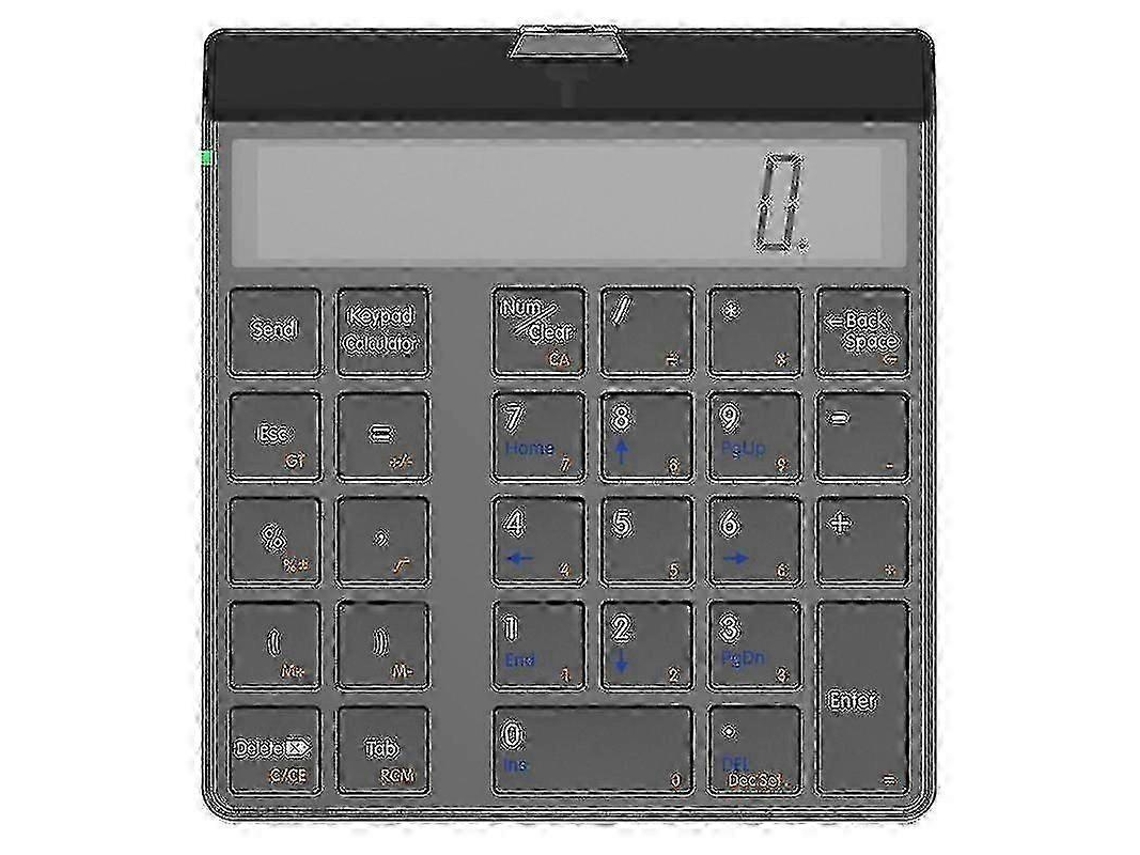 Teclado numérico Bluetooth 4.0 con pantalla y función de calculadora 2 en 1 Everley891
