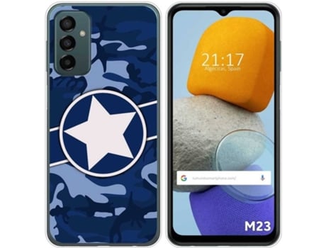 Carcasa para Samsung Galaxy M23 5G TUMUNDOSMARTPHONE Dibujos Camuflaje 03 Multicolor
